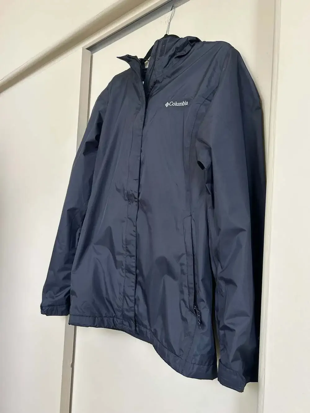 Columbia Women's Arcadia II Omni-Tech Waterproof Hooded Rain Jacket Black Size X